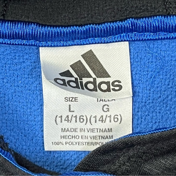 Adidas Boys Youth Size L Hoodie Sweatshirt Activewear Gym Running School Skate - Picture 5 of 10